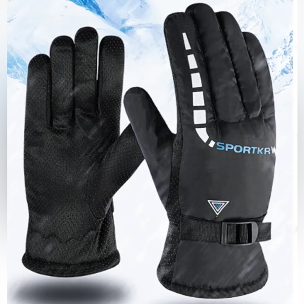 Mens Waterproof Winter Warm Touch Screen Gloves NWT